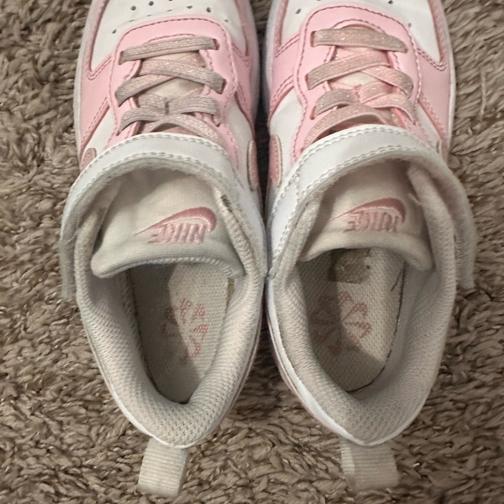 Kids Pink and White Sneakers - Picture 5 of 8